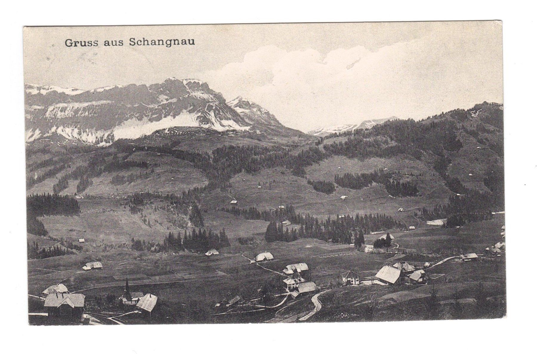 Cartoline postali: Ansichtskarte Gruss aus Schangnau – Usato da Büetigen venduto da philat