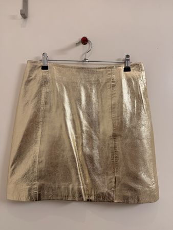 Y.A.S. skirt metallic gold size S new condition