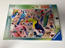 Puzzle Ravensburger 1000 pièces Amazing Birds - comme neuf
