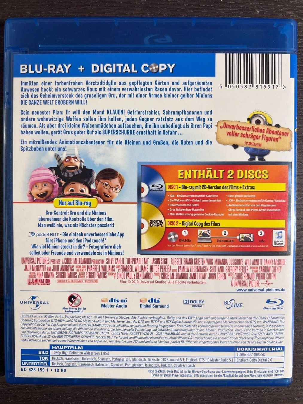 Alle DVDs: Ich einfach unverbesserlich – Gebraucht aus Zürich von Blu-ray_ZH 1