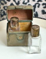 Vintage Reiseetui mit 2 Parfumflacons