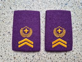 *** Gradabzeichen Patten Set Feldweibel Militärjustitz ***