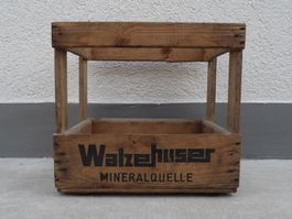 Holzkiste Getränkekiste Harass MINERALQUELLE WALZENHUSER