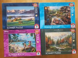 4 Puzzle von Schmidt 1000 Teile