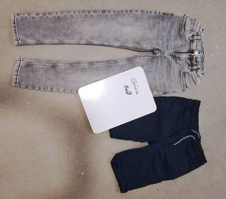 Gr. 140, 1x lange Jeans, 1x kurze Hosen