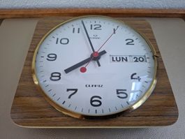Superbe Horloge Murale Formica Vintage ROMATIC– Design 1960