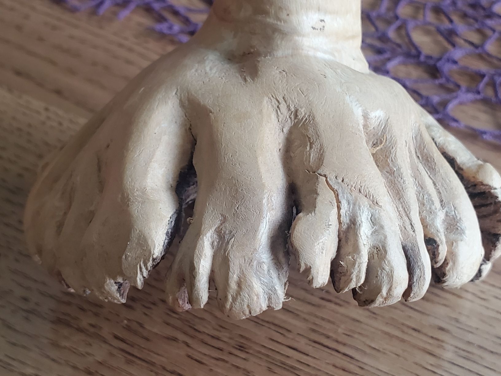 Figuren: Holzfigur Vogel auf Ast handgeschnitzt – Gebraucht aus Frauenfeld von BeneFull 7
