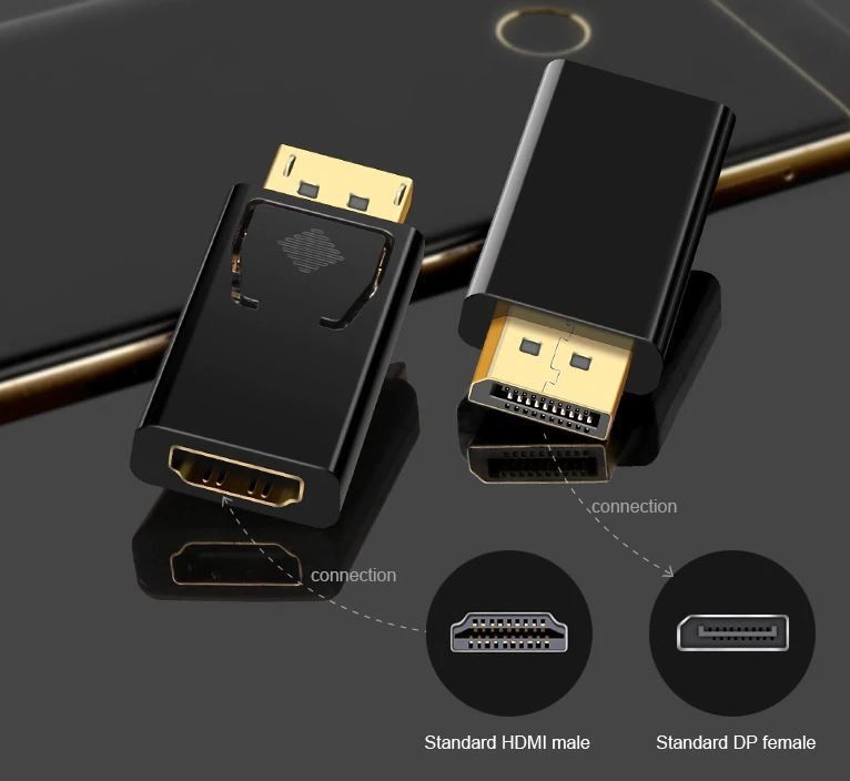 Convertitori: DP-Stecker auf HDMI-Buchse 4K 2160P – Nuovo e nell'imballaggio originale da Unterägeri venduto da RmOnline 3