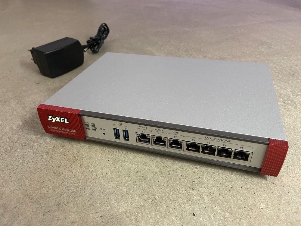 Firewall ZyXEL ZyWALL USG 200 - Rackable 19" Avec Alimentation - Occasion