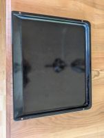 Backblech emailliert schwarz 42x35 cm guter Zustand