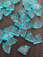 Lego 50x Fliesen ecke (25269) trans.blau