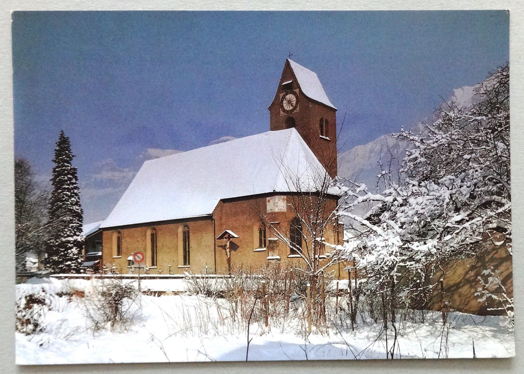 Cartoline postali: Kirche St. Justus in Flums SG – Usato da Fétigny venduto da Billy2miny