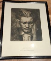 Bild Beethoven, gerahmt, Ludovic Alleaume