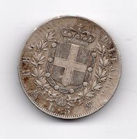 (428) Italien, 5 Lire, 1871, Vittorio, top