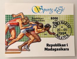Sports d'eté Madagaskar briefmarke