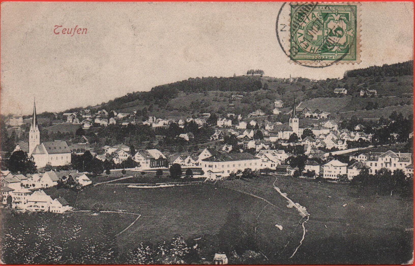 Cartoline postali: TEUFEN - Editeur Timothée Jacot, Neuchâtel, No. 689 – Usato da Jona venduto da philajona