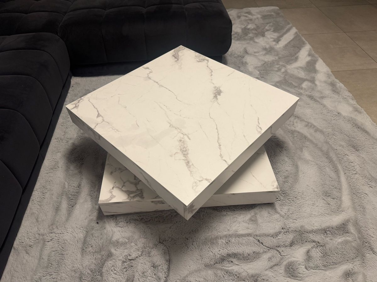 Tische: Tisch Marmoroptik weiss drehbar gebraucht – Gebraucht aus Schötz von cla_rvq5