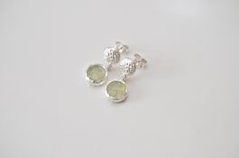Ohrringe Silber 925 & Prehnit (OH255.PR)