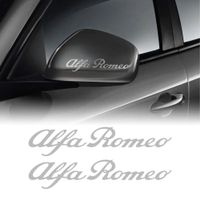 Alfa Romeo Aufkleber Sticker 2x 10cm silber (Art 21891)