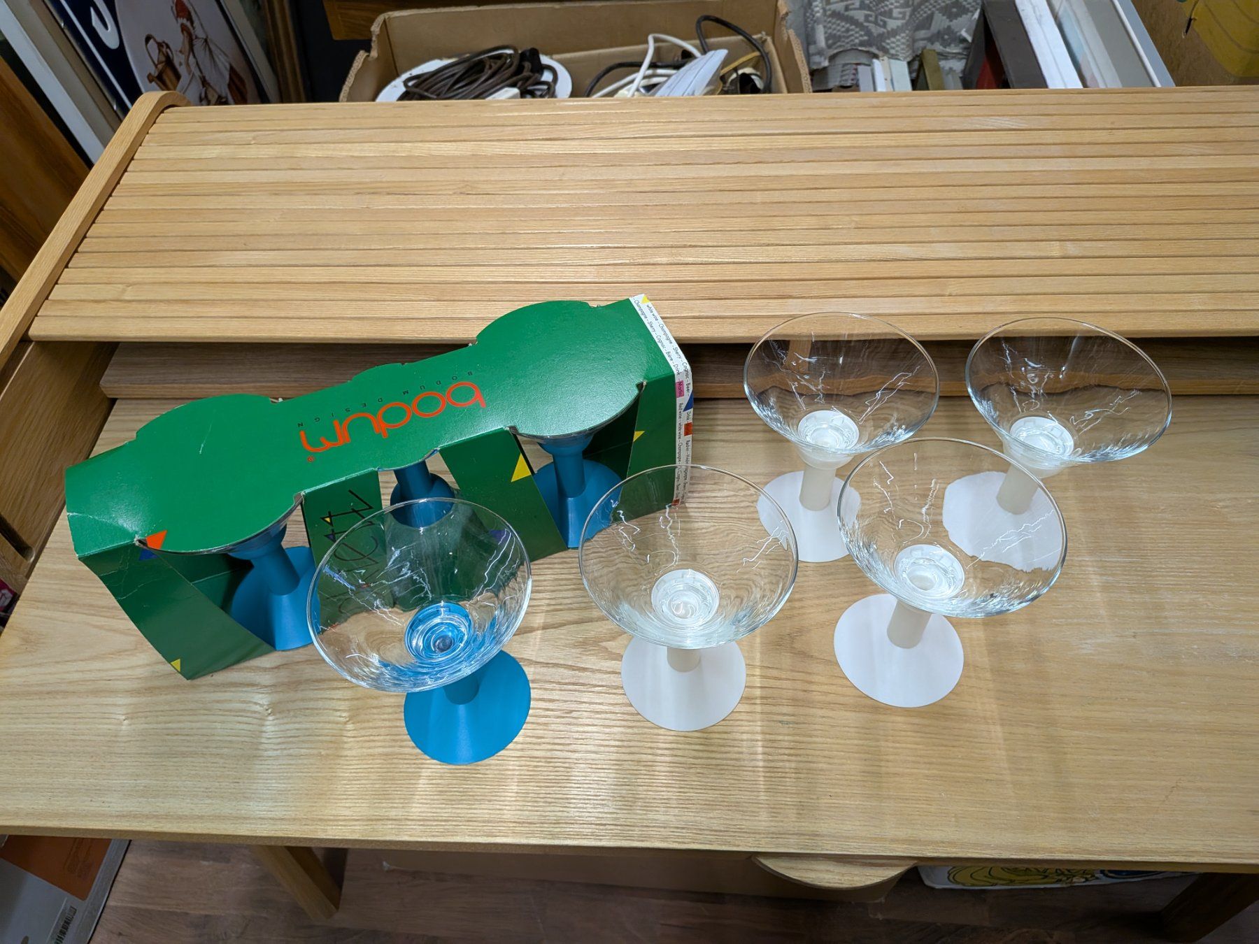 Bodum Gläser: 8 Bodum Gläser für Martini, Dessert oder anderes – Gebraucht aus Emmen von magelan 3