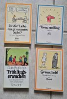 4 lustige Cartoon-Bücher, Bosc, Chaval, Bretécher, Diogenes