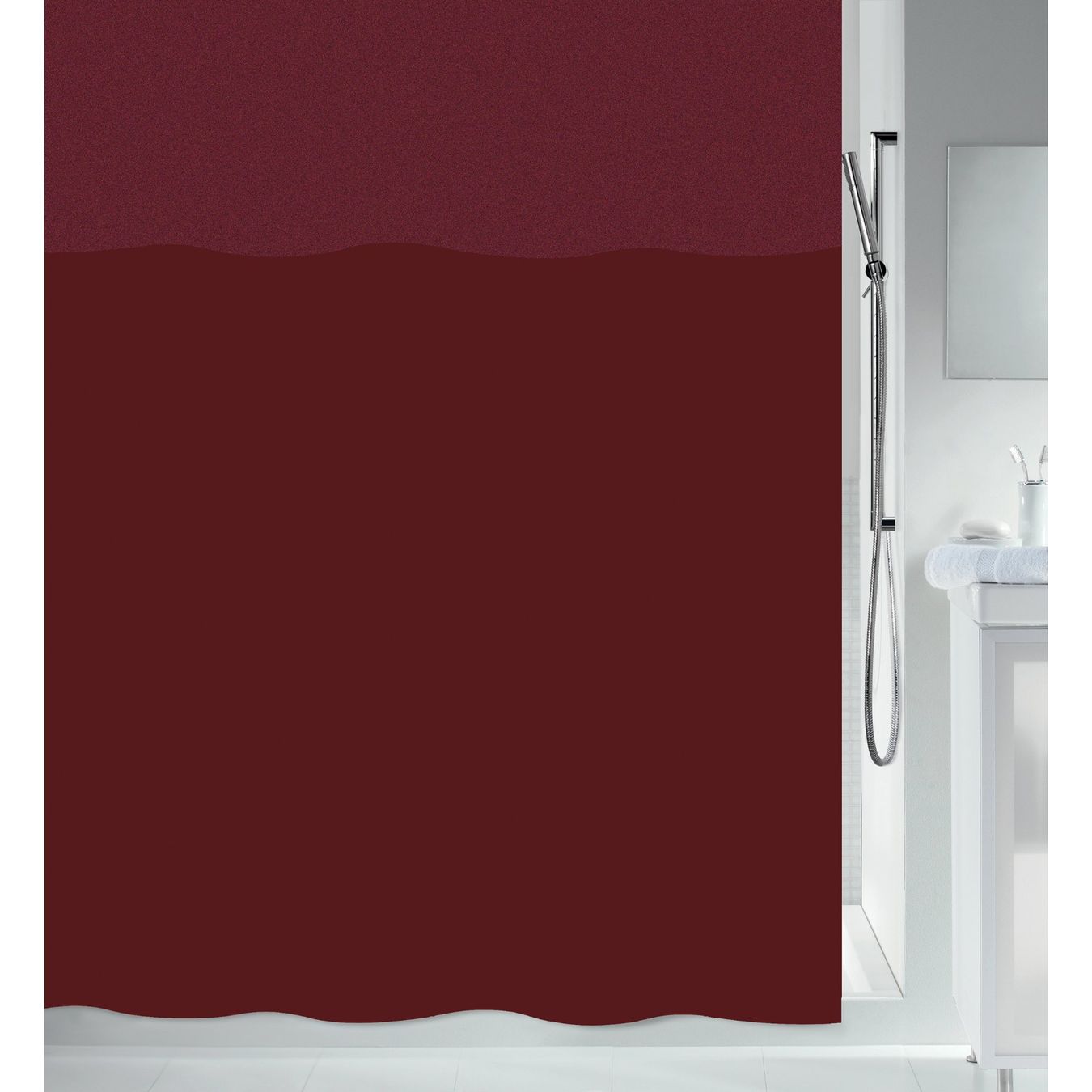 Spirella Vorhänge: URBANKO ROTER DUSCHVORHANG 180X200 – Neu und originalverpackt aus Embrach von spirella_ch