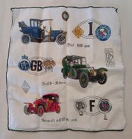 Taschentuch 60er Jahre / Auto - Fiat, Renault, Rolls Royce