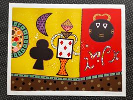 Lithografie von Alan Davie 1971    (ID B5643)
