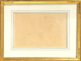 Albert Anker - Dessin avec certificat d'authenticité