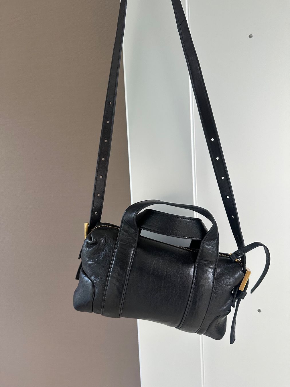 Allsaints Borse: ALLSAINTS Leder Umhängetasche, schwarz, neu – Nuovo (secondo la descrizione) da Winterthur venduto da sima17