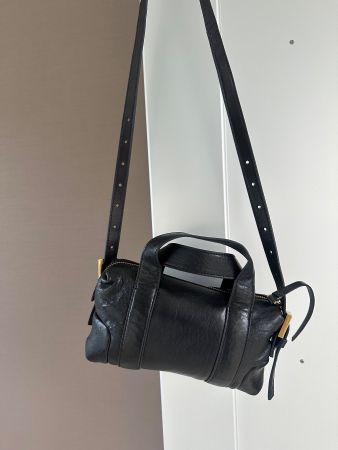 ALLSAINTS Leder Umhängetasche, schwarz, neu