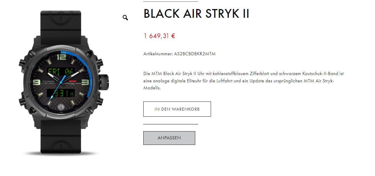 Uhren: MTM Special Ops Black Air Stryk II – Neu und originalverpackt aus Mühlethurnen von Kolly225 7