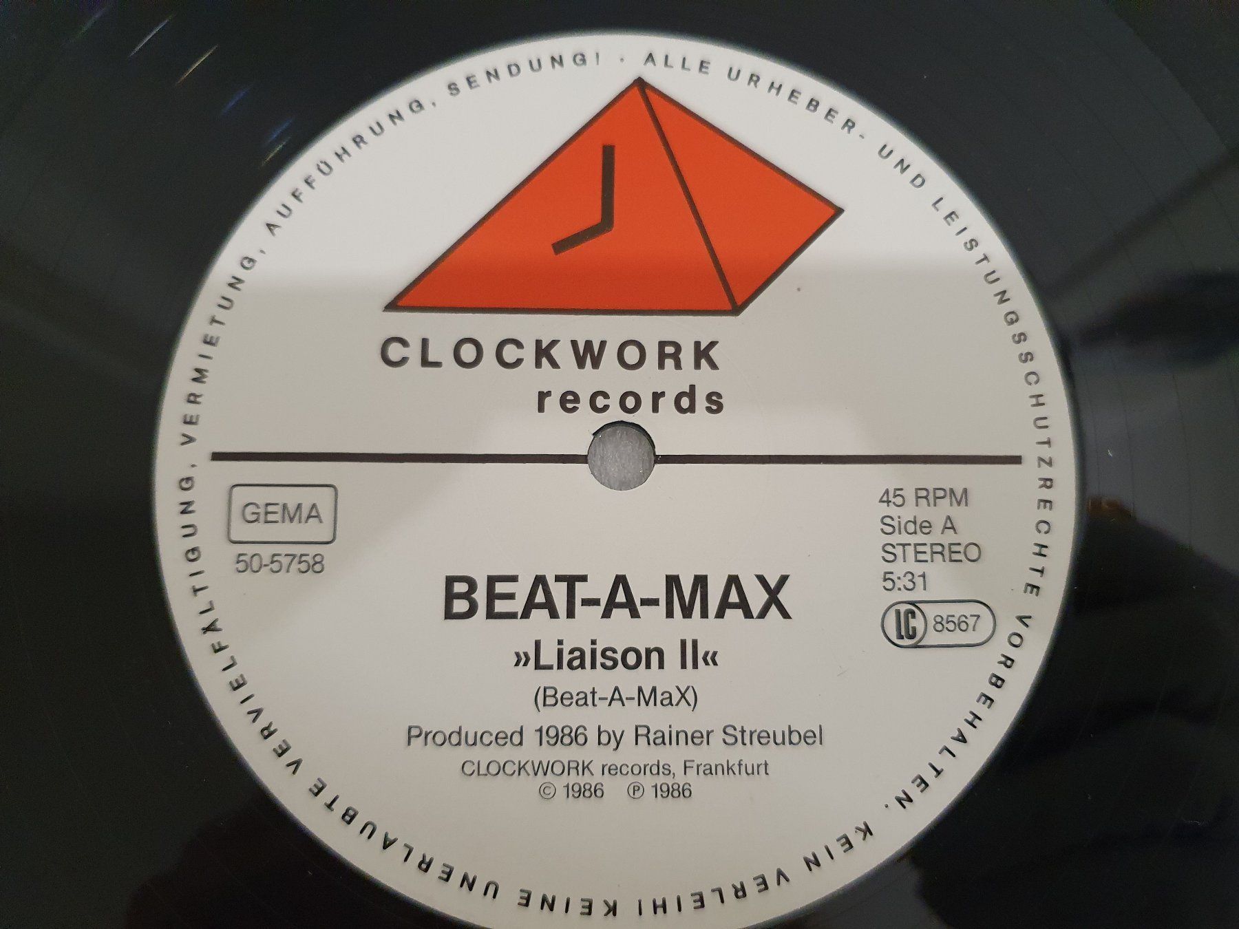 Dischi in vinile: Beat-A-Max - Liaison II (Remix) – Usato da Uster venduto da Vinyl-Leidenschaft 3