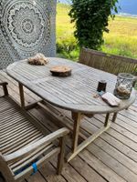 Terrassentisch mit 2 Sitzbänke