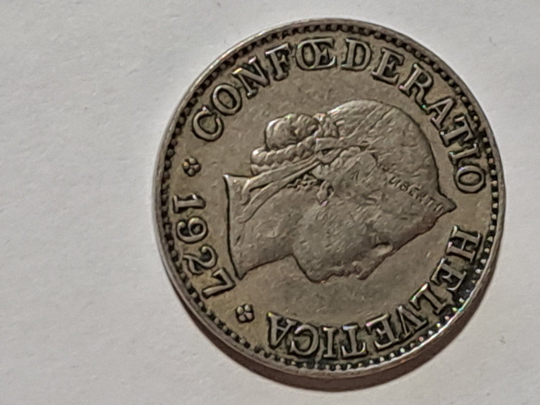 Alle Münzen: 10 Rappen 1927, 4 Stück – Gebraucht aus Bitsch von jajo79076 9
