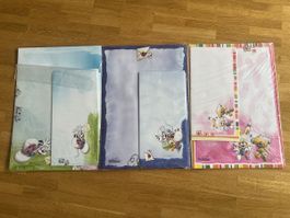 3 A4 Diddl Blätter Briefpapier mit Umschlag frisch ab Block
