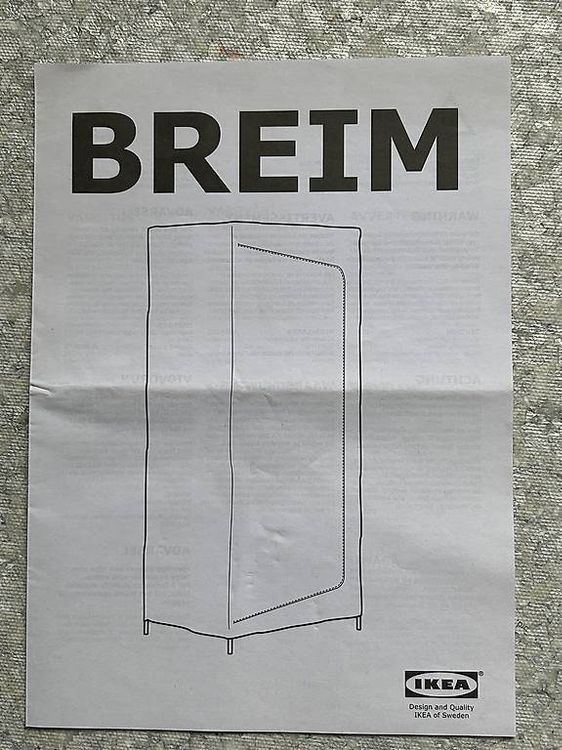 IKEA BREIM Kleiderschrank/Stoffschrank (Gebraucht) in Brittnau für CHF 15 – nur Abholung auf Ricardo kaufen