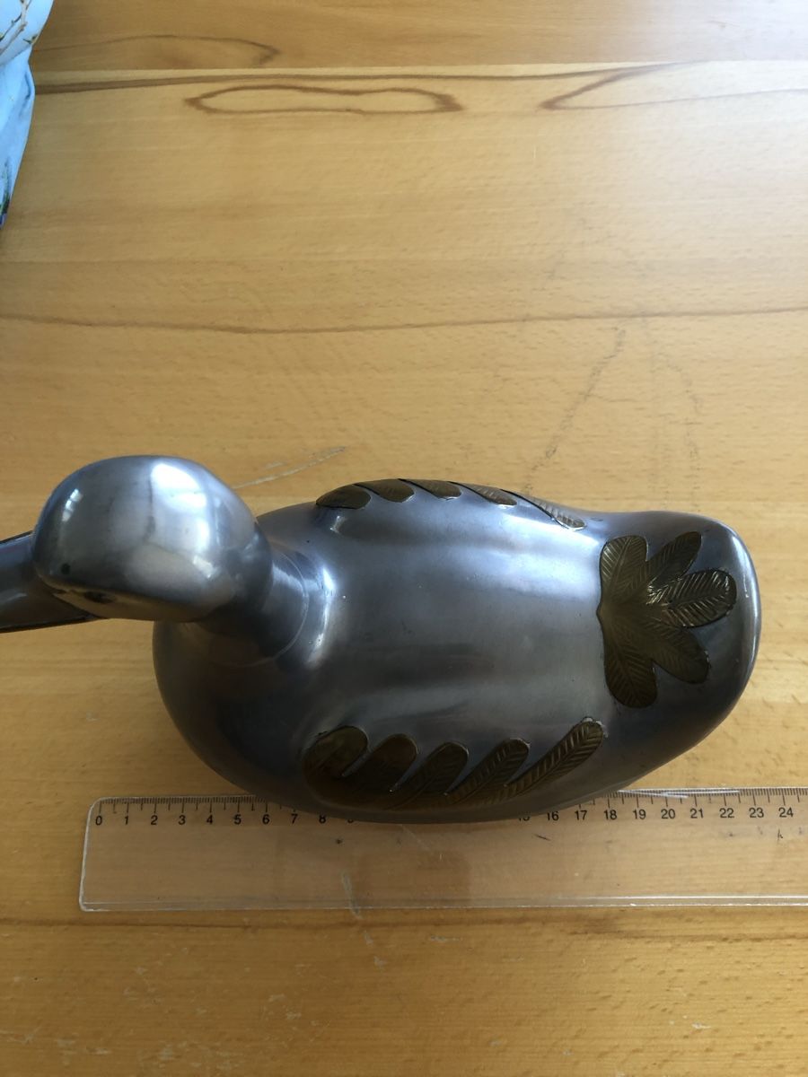Figuren: Metallente Dose Vintage Deko ca. 26cm – Neu (gemäss Beschreibung) aus Worb von Tyra07 1