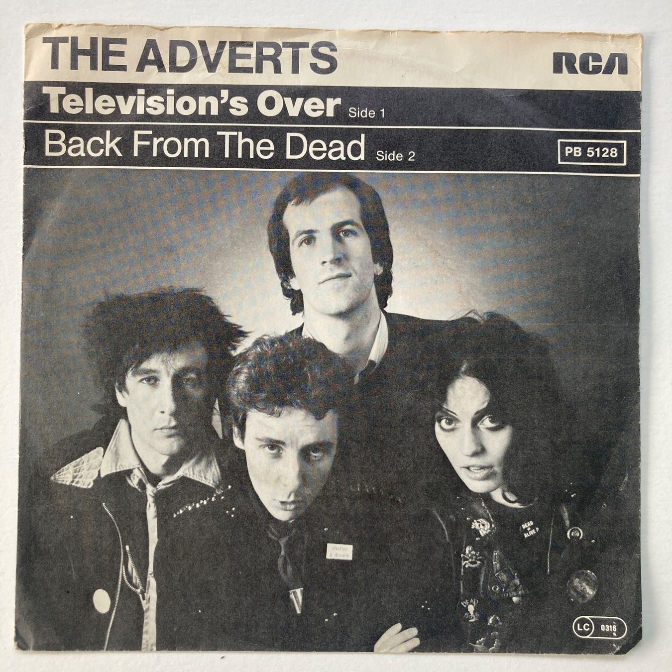 Dischi in vinile: THE ADVERTS, TELEVISION'S OVER, SINGLE, 1978, PUNK – Usato da Thun venduto da estrol
