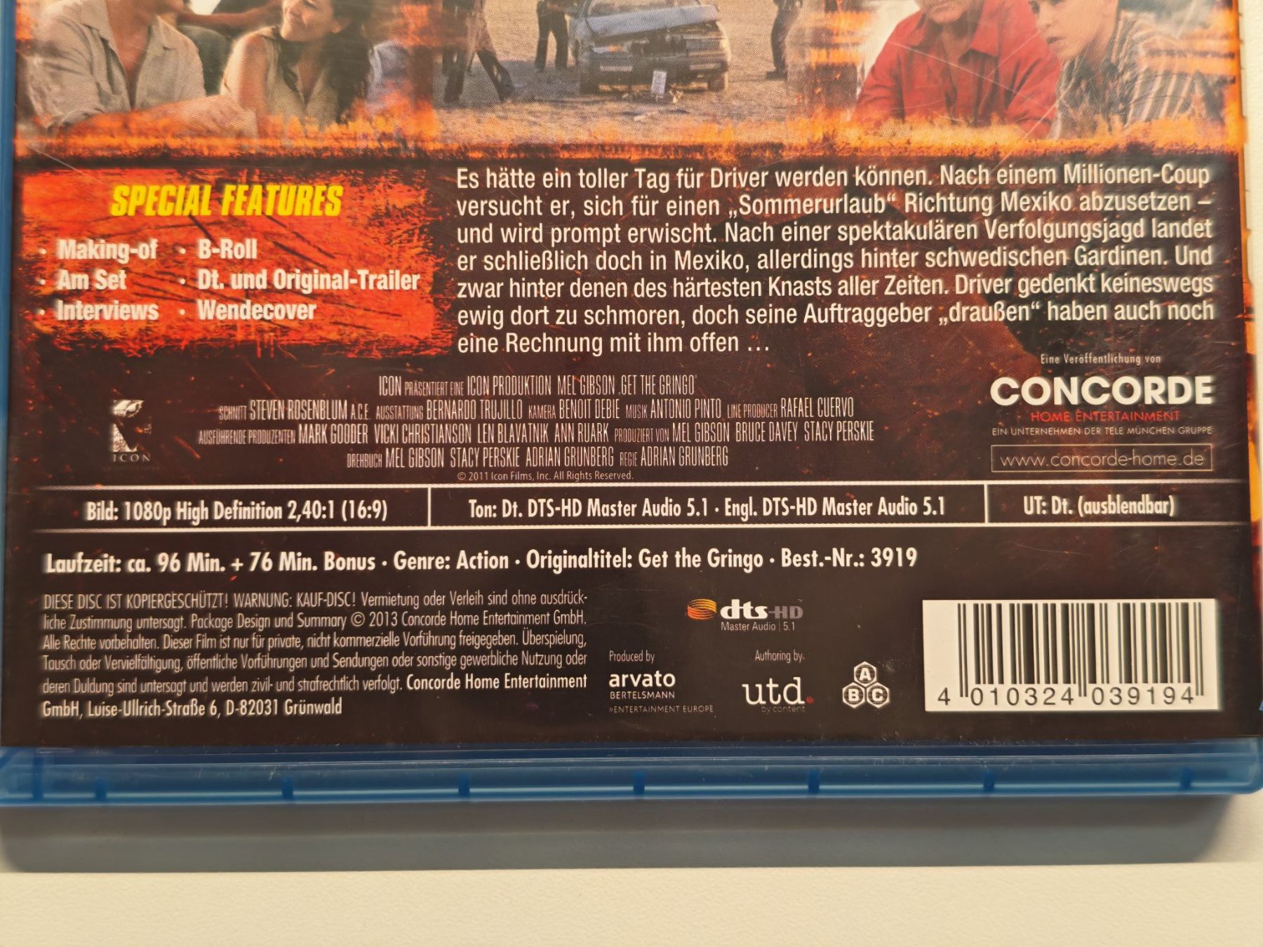 Tutti i DVDs: Get the Gringo – Usato da Liestal venduto da Kratzilla 3