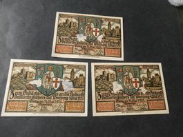 Dt. Reich, Eisenach-  Notgeldscheine