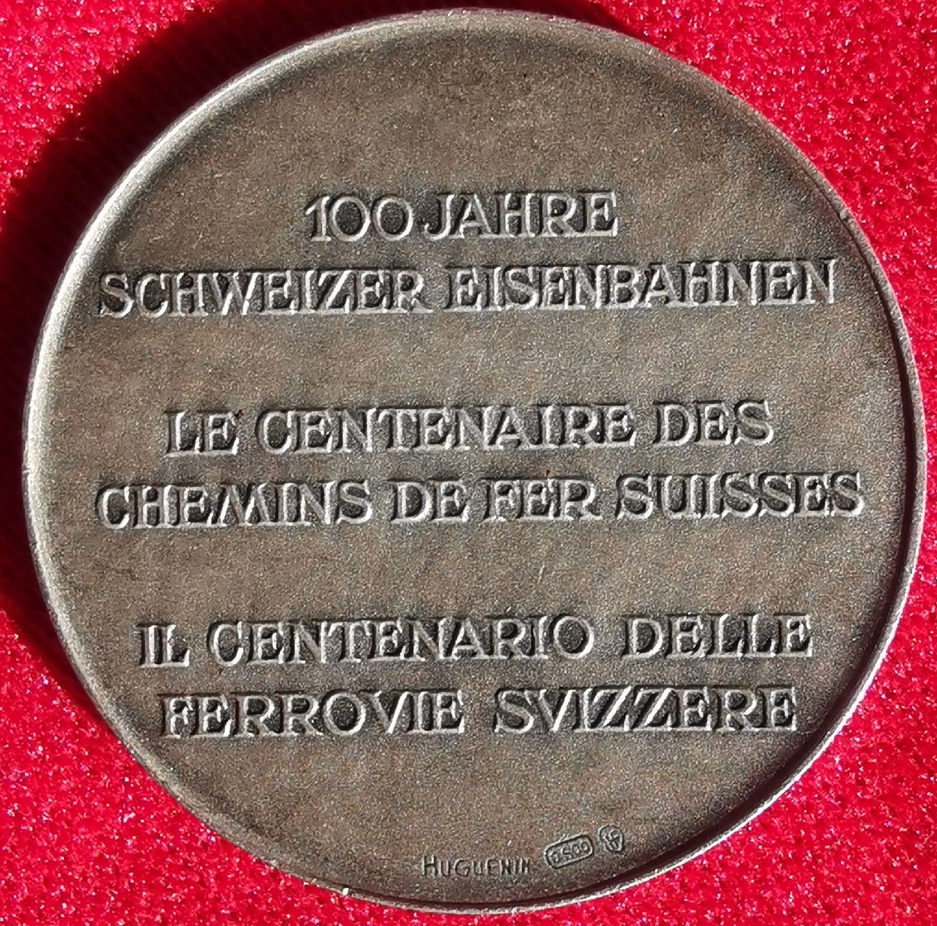 Medaglie: 100 Jahre Schweizer Eisenbahn 1847 - 1947 Silber – Usato da Küssnacht am Rigi venduto da Gold_und_mehr