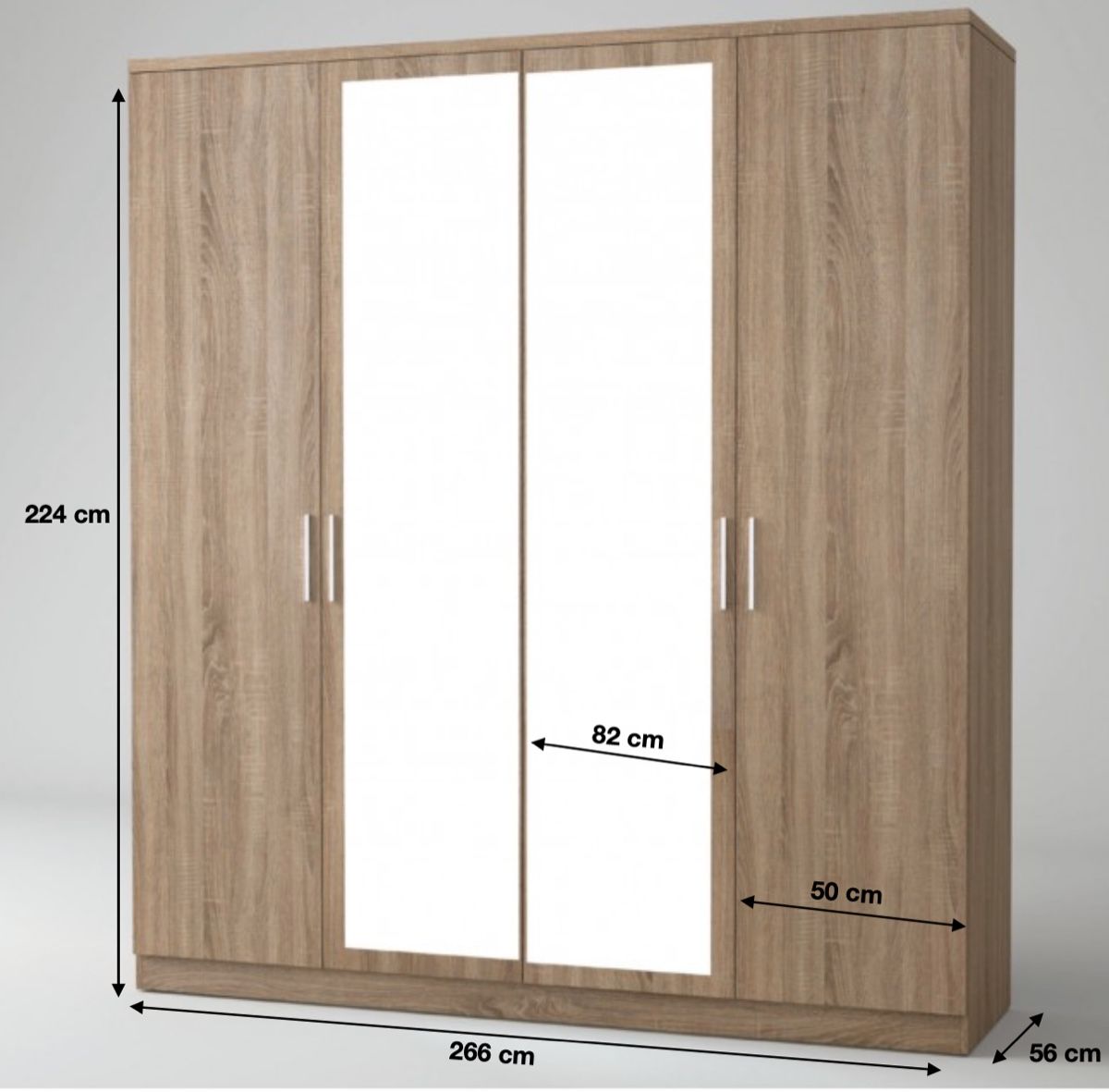 Schränke: Wardrobe with mirrored doors – Gebraucht aus Fribourg von Clara.Vinas 3