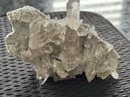 Rauchquarz-Stufe ca.14cm mit Doppelender vom Feldschijen/CH