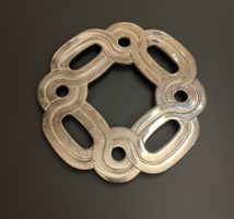 Dessous de plat en métal argenté de la maison LANCEL Italy