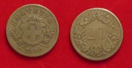 20 Rappen 1850 --- Wappen ---