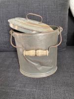 alter Eimer mit Deckel, shabby chic