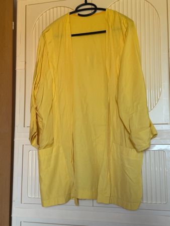 Damen Jacke gelb Viskose Polyester Grösse L guter Zustand