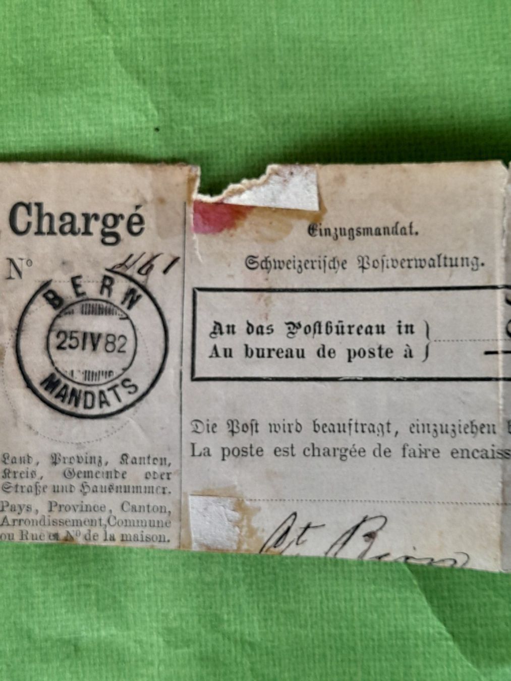 Tutti i francobolli: PTT Charge Postformular/Einzugsmandat(Brienz) – Usato da Aeschi b.Spiez venduto da 52__yhr6 2