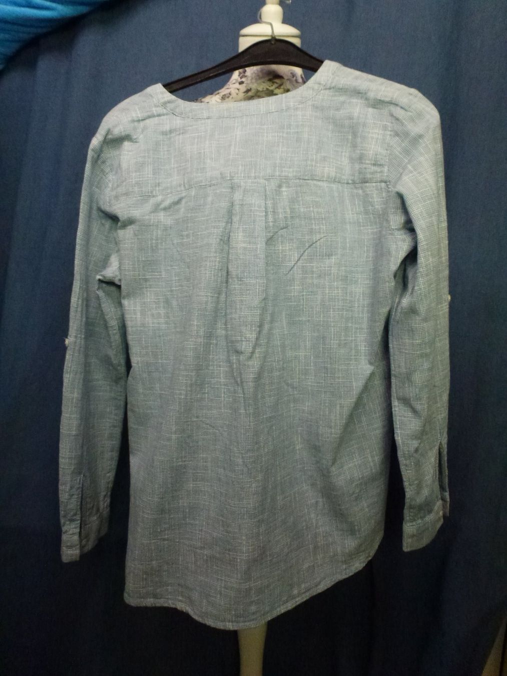 Tom Tailor Camicette: TOM TAILOR HEMDBLUSE LONG GR 38 HELLBLAU WEISS KARO NEU – Nuovo (secondo la descrizione) da Kreuzlingen venduto da ang_7k8d 3
